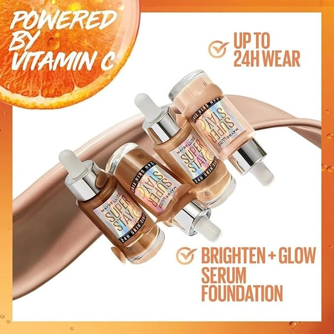Maybelline Super Stay 24H Skin Tint Foundation With Vitamin C 30ml Maybelline