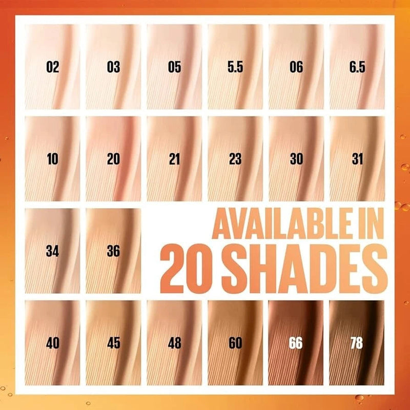 Maybelline Super Stay 24H Skin Tint Foundation With Vitamin C 30ml Maybelline
