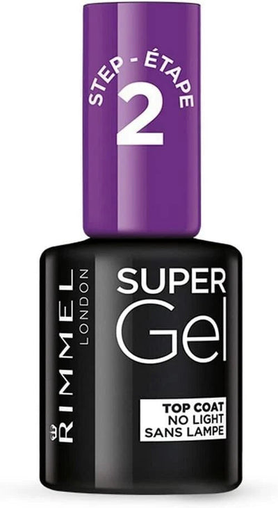 RIMMEL Super Gel High Shine Glossy Nail Polish, Top Coat 12ml Rimmel