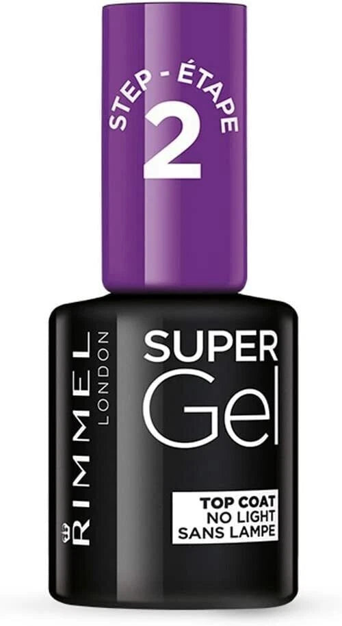 RIMMEL Super Gel High Shine Glossy Nail Polish, Top Coat 12ml Rimmel