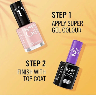 RIMMEL Super Gel High Shine Glossy Nail Polish, Top Coat 12ml Rimmel