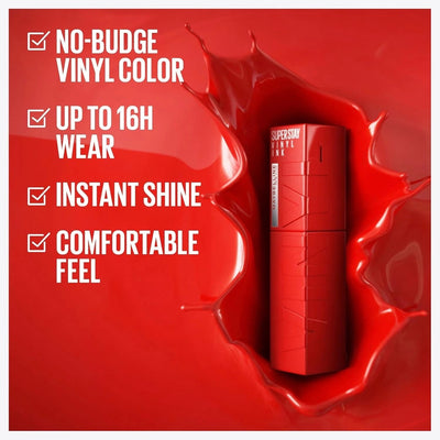 Maybelline New York Lip Colour, Long Lasting up to 16h, Liquid Lipstick 55 Royal Maybelline