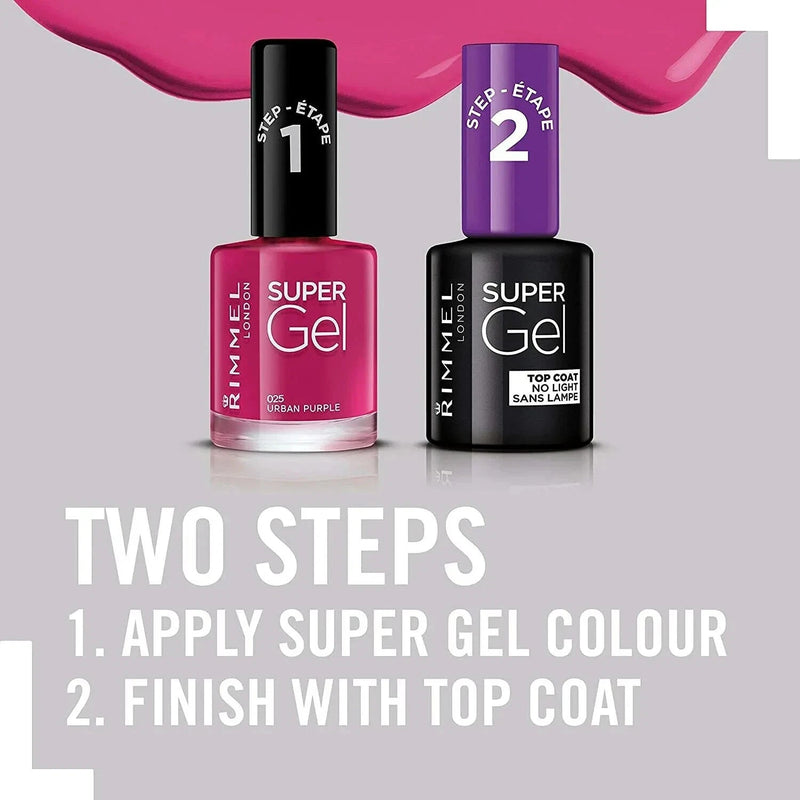RIMMEL Super Gel High Shine Glossy Long Lasting Nail Polish 12ml Rimmel