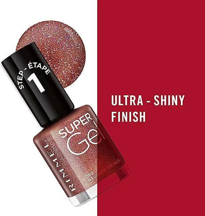 RIMMEL Super Gel High Shine Glossy Nail Polish, Top Coat 12ml Rimmel