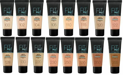 MAYBELLINE Fit Me! Matte + Poreless Normal to Oily Skin Foundation 30ml Maybelline New York