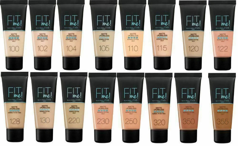 MAYBELLINE Fit Me! Matte + Poreless Normal to Oily Skin Foundation 30ml Maybelline New York