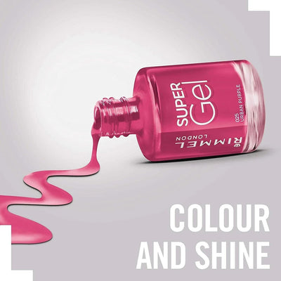 RIMMEL Super Gel High Shine Glossy Nail Polish, Top Coat 12ml Rimmel