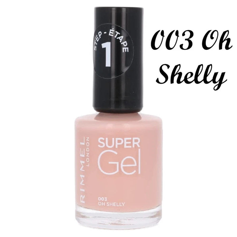 RIMMEL Super Gel High Shine Glossy Nail Polish, Top Coat 12ml Rimmel