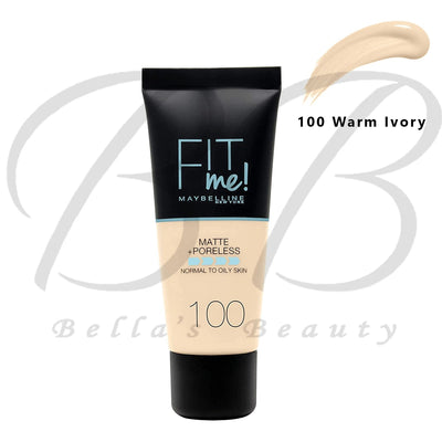 MAYBELLINE Fit Me! Matte + Poreless Normal to Oily Skin Foundation 30ml Maybelline New York