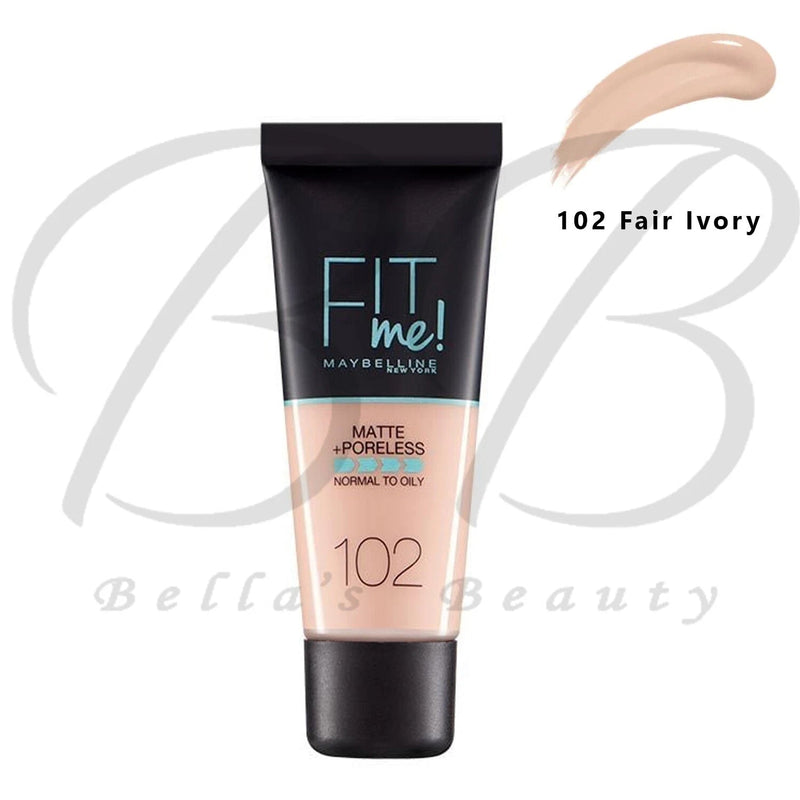 MAYBELLINE Fit Me! Matte + Poreless Normal to Oily Skin Foundation 30ml Maybelline New York