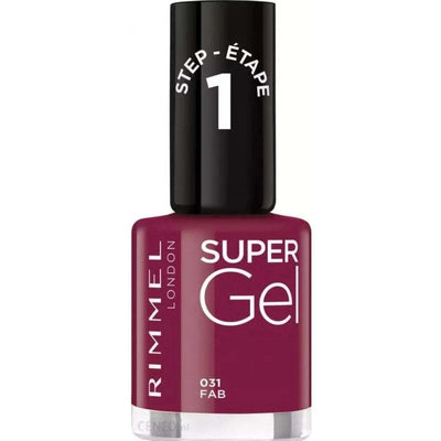 RIMMEL Super Gel High Shine Glossy Nail Polish, Top Coat 12ml Rimmel
