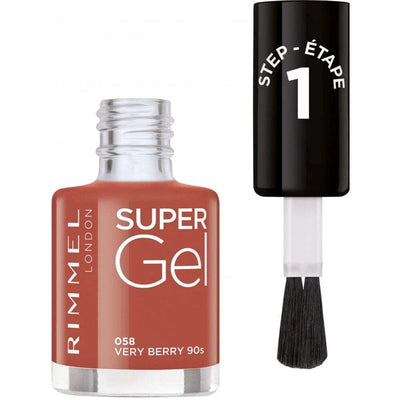 RIMMEL Super Gel High Shine Glossy Nail Polish, Top Coat 12ml Rimmel