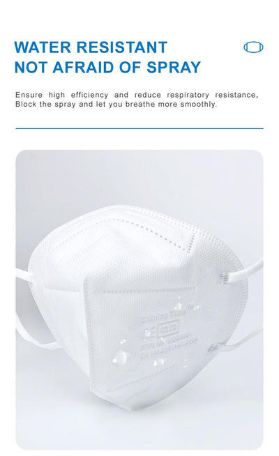 FFP3 NR - Flat Filtering Mask, Individually Packed With Sponge 20Pcs. FFP301 Shining Time